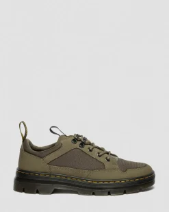 Reeder Mk.02 Canvas & Genix Nappa Utility Shoes in Dms Olive