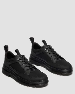 Reeder MK.02 Canvas & Leather Utility Shoes in Black