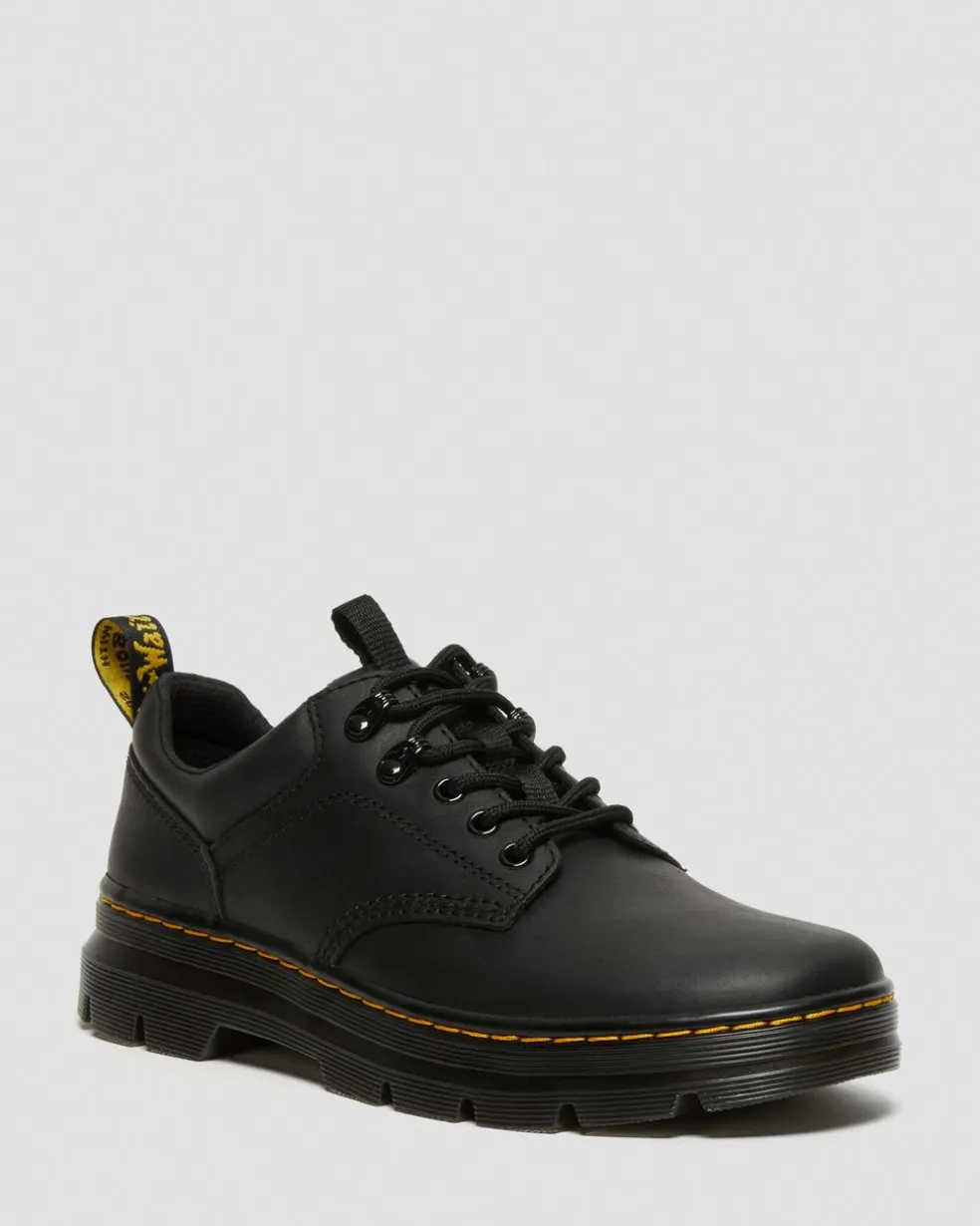 Reeder Wyoming Leather Utility Shoes in Black