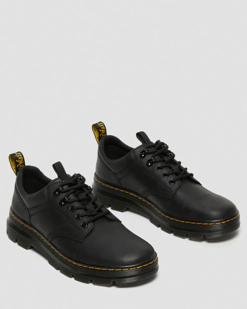 Reeder Wyoming Leather Utility Shoes in Black