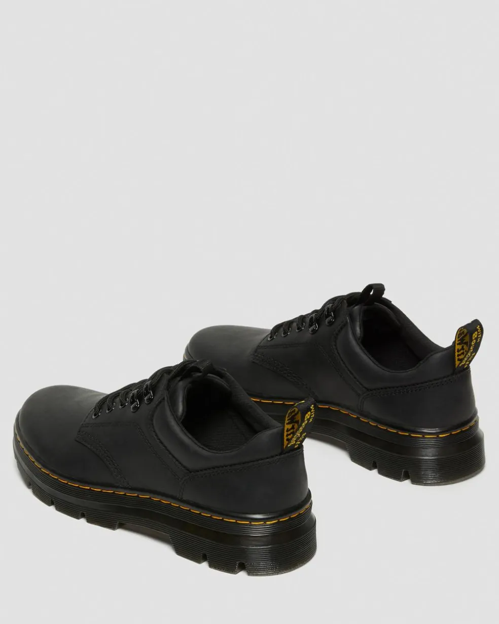 Reeder Wyoming Leather Utility Shoes in Black