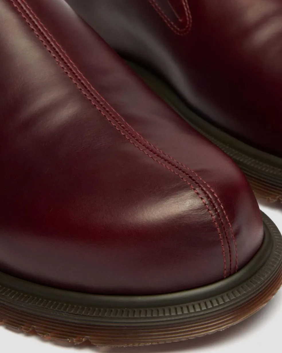 San Orleans Leather Mules in Cherry Red