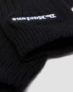 Short Athletic Logo Organic Cotton Blend Socks in Black