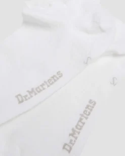 Short Heart Mesh Organic Cotton Blend Socks in White