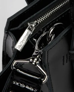 Small Leather Tote Bag in Black