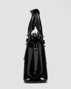 Small Leather Tote Bag in Black