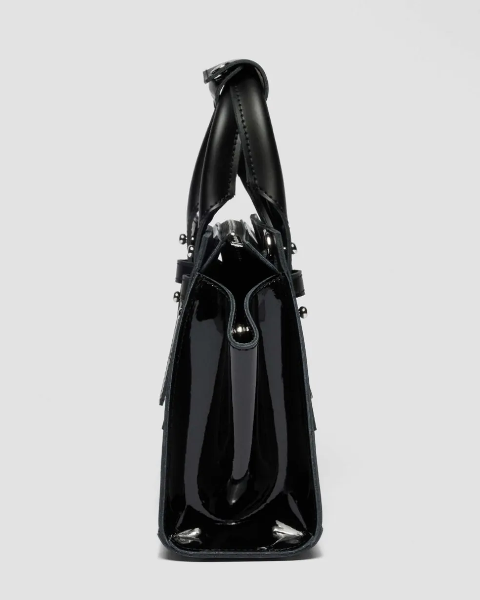 Small Leather Tote Bag in Black