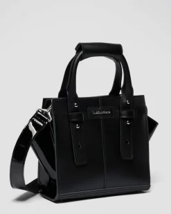 Small Leather Tote Bag in Black
