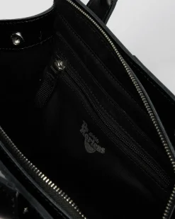 Small Leather Tote Bag in Black