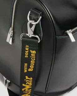 Smooth Leather Weekender Bag in Black