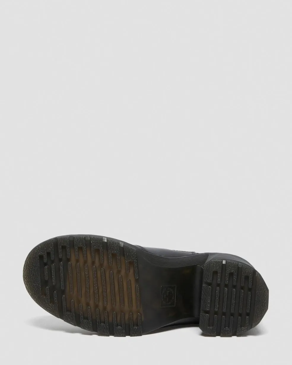 Spence Leather Flared Heel Chelsea Boots in Black
