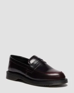 Temara Arcadia Leather Loafers in Cherry Red Arcadia