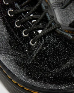TODDLER 1460 GLITTER PATENT LEATHER BOOTS in Black