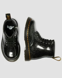 TODDLER 1460 GLITTER PATENT LEATHER BOOTS in Black