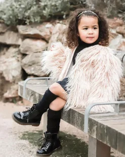Toddler 1460 Patent Leather Lace Up Boots in Black