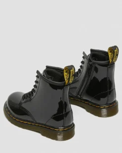 Toddler 1460 Patent Leather Lace Up Boots in Black