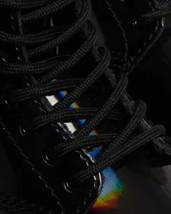 Toddler 1460 Rainbow Patent Leather Lace Up Boots in Black