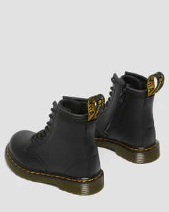 Toddler 1460 Softy T Leather Lace Up Boots in Black