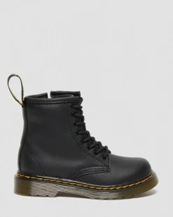 Toddler 1460 Softy T Leather Lace Up Boots in Black