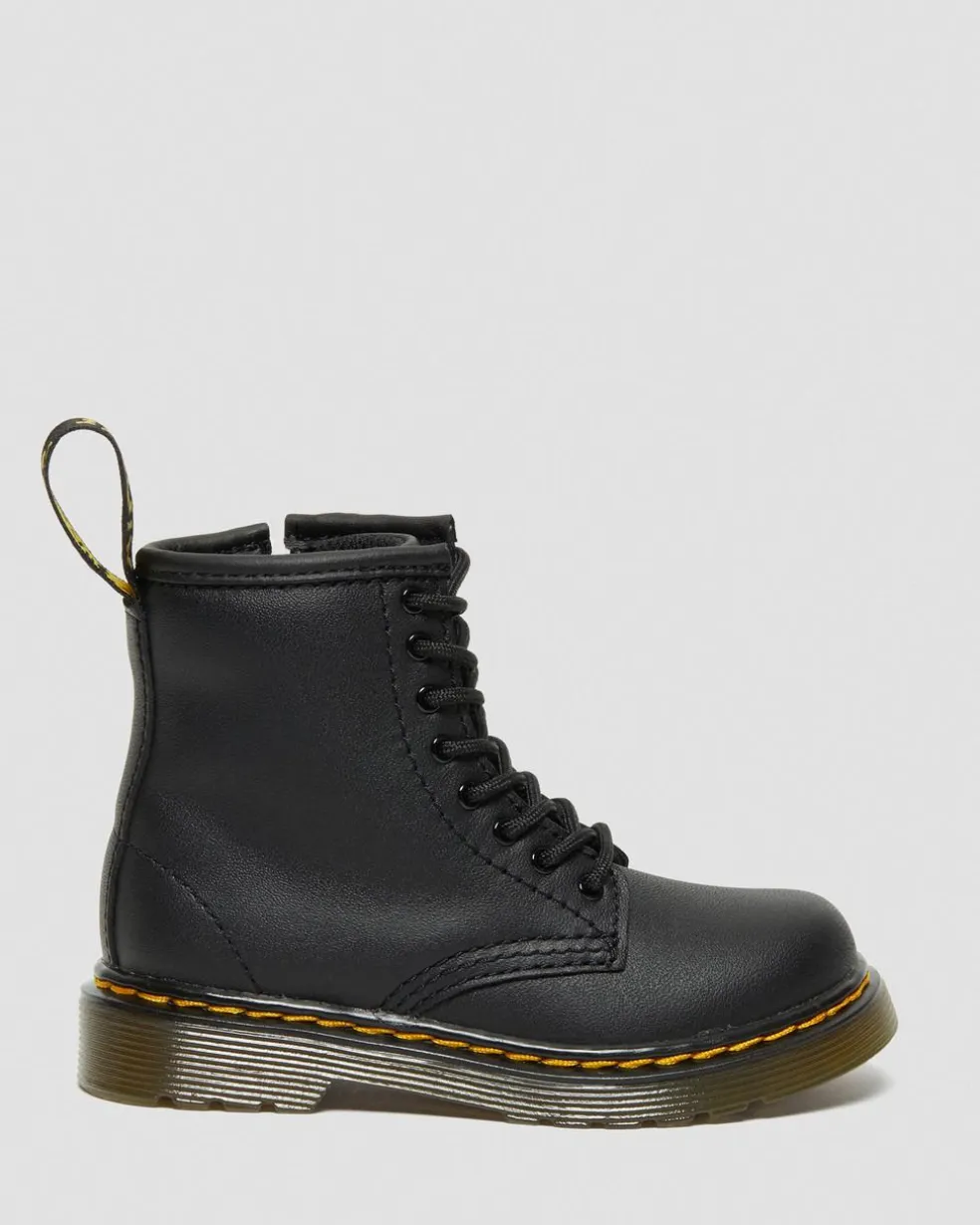 Toddler 1460 Softy T Leather Lace Up Boots in Black