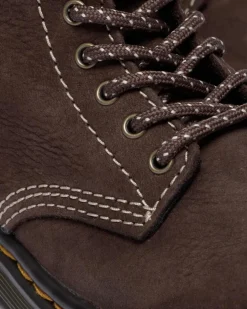 Toddler 1460 Tumbled Nubuck Boots in Dark Brown