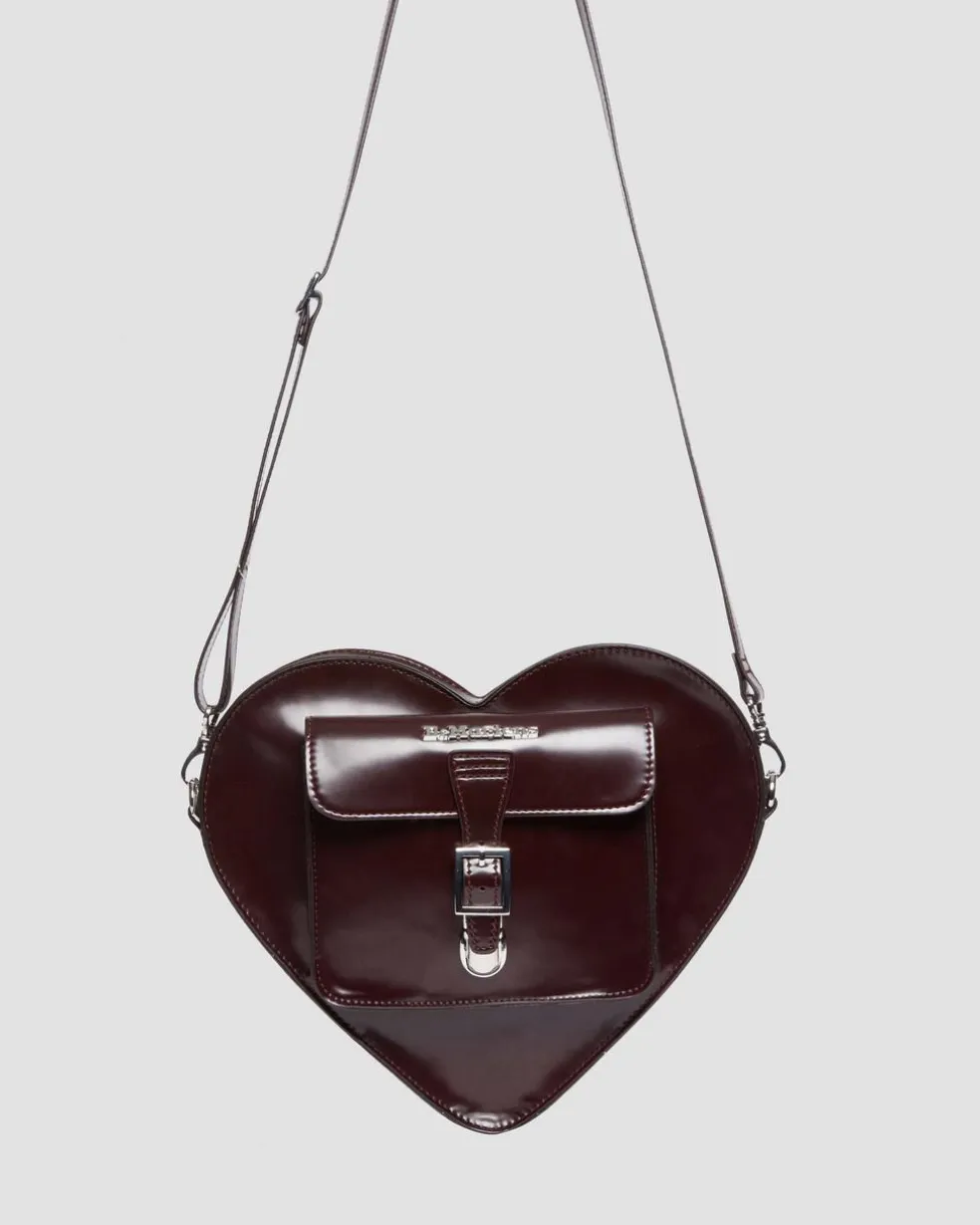 Vegan Heart Shaped Backpack in Cherry Red Arcadia