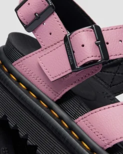 Voss II Athena Leather Strap Sandals in Dusty Rose