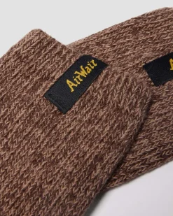 WARMWAIR ORGANIC COTTON BLEND SOCKS in Dark Brown