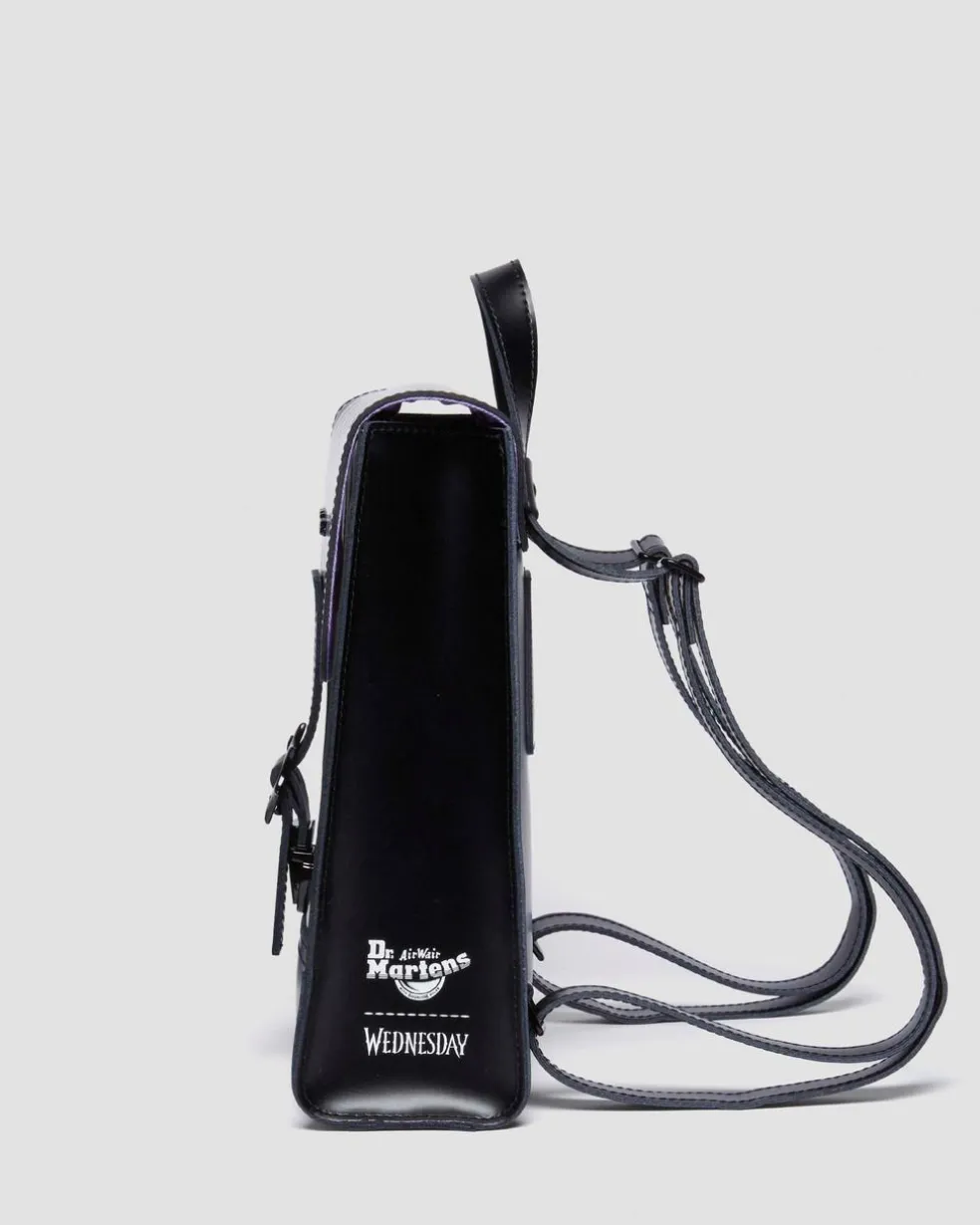 WEDNESDAY LEATHER MINI BACKPACK in Black