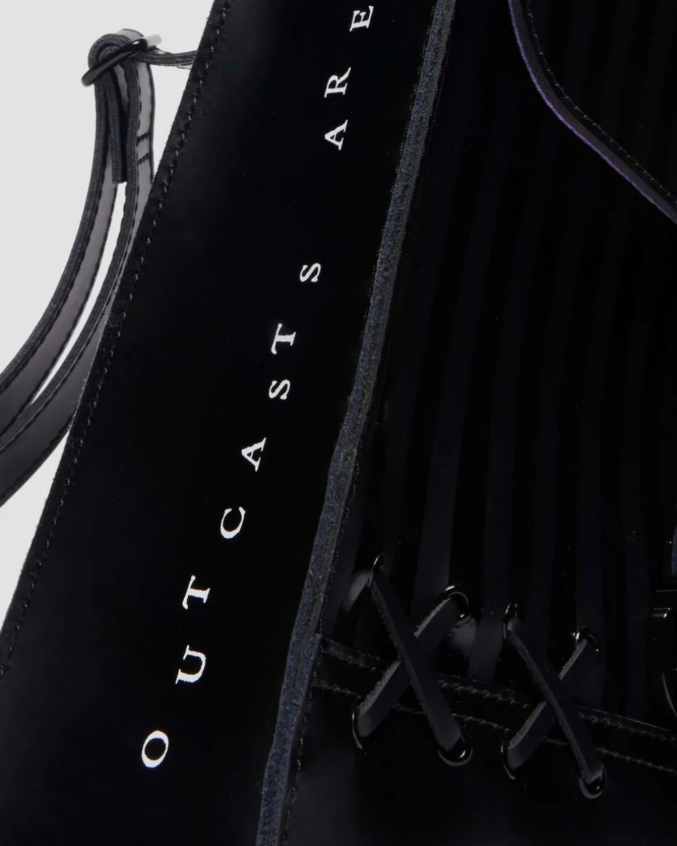WEDNESDAY LEATHER MINI BACKPACK in Black
