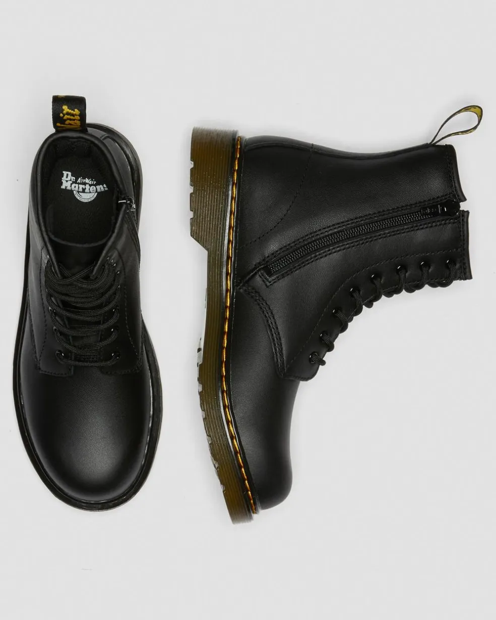 Youth 1460 Softy T Leather Lace Up Boots in Black