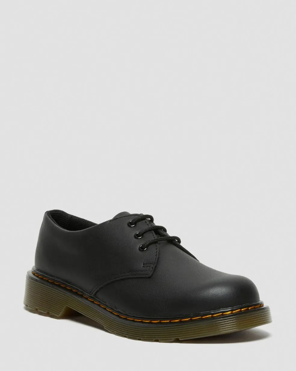 Youth 1461 Softy T Leather Shoes in Black