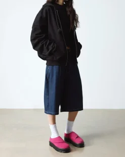 Zebzag Anywair Suede Mules in Fuchsia Pink