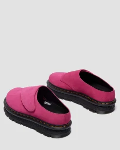 Zebzag Anywair Suede Mules in Fuchsia Pink