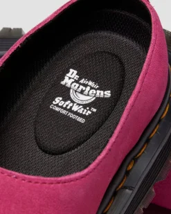 Zebzag Anywair Suede Mules in Fuchsia Pink