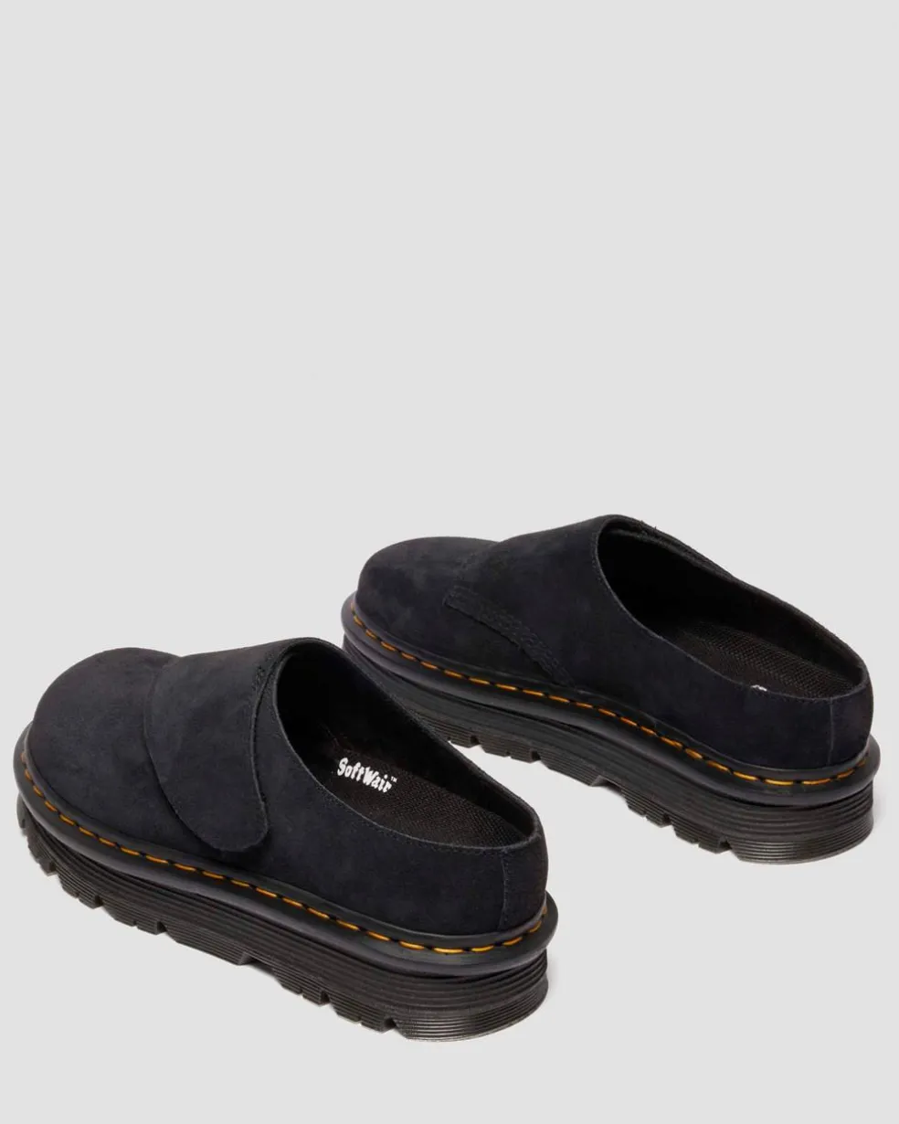 Zebzag Anywair Suede Mules in Black