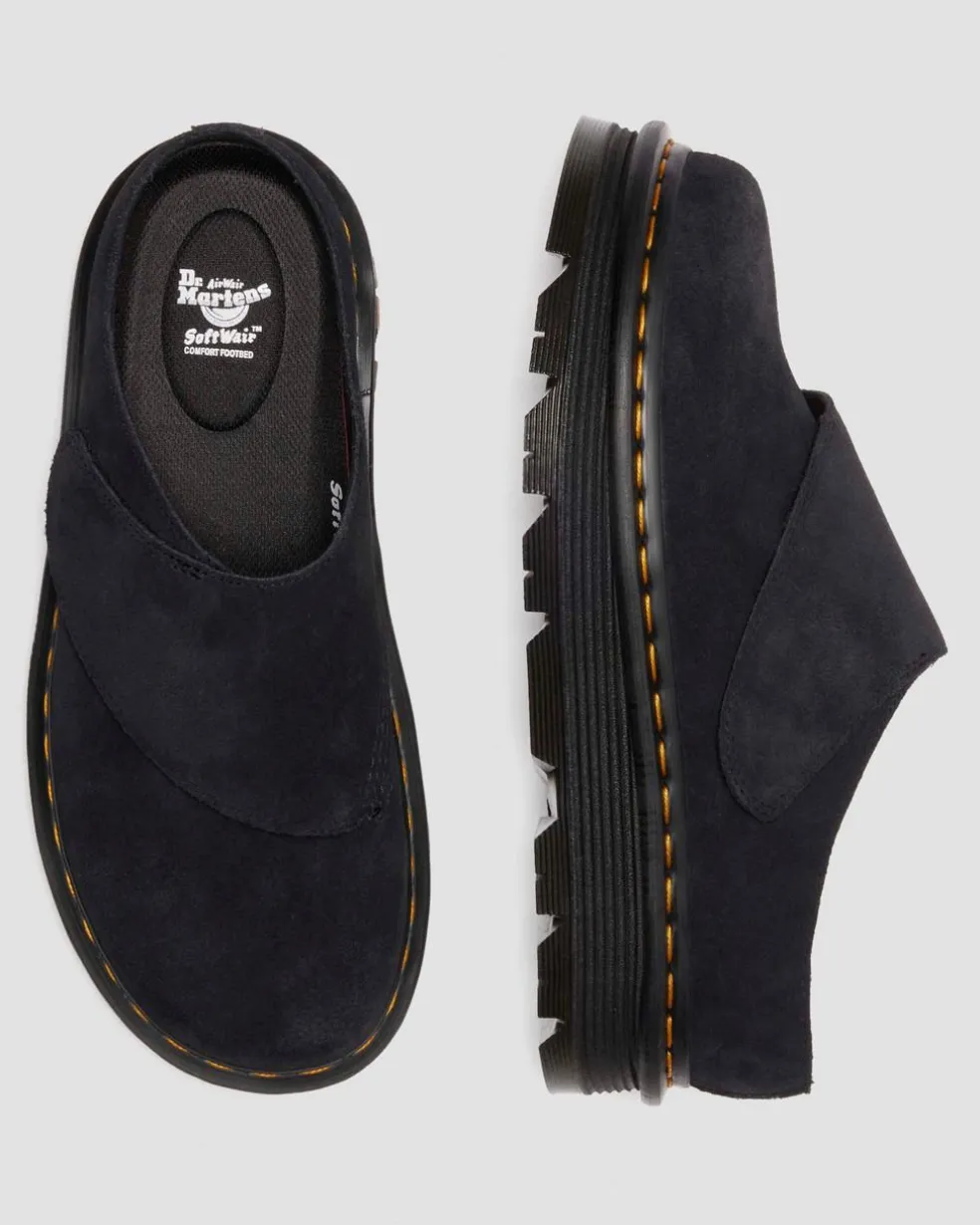 Zebzag Anywair Suede Mules in Black