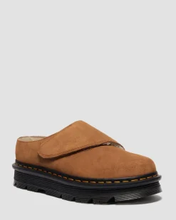Zebzag AnyWair Warm Lined Suede Mules in Desert Brown