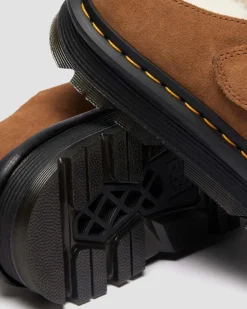 Zebzag AnyWair Warm Lined Suede Mules in Desert Brown