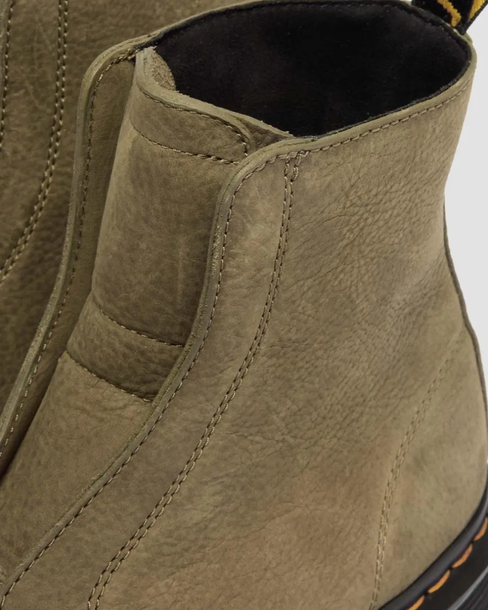 Zebzag Laceless Nubuck Boots in Dms Olive