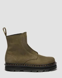 Zebzag Laceless Nubuck Boots in Dms Olive