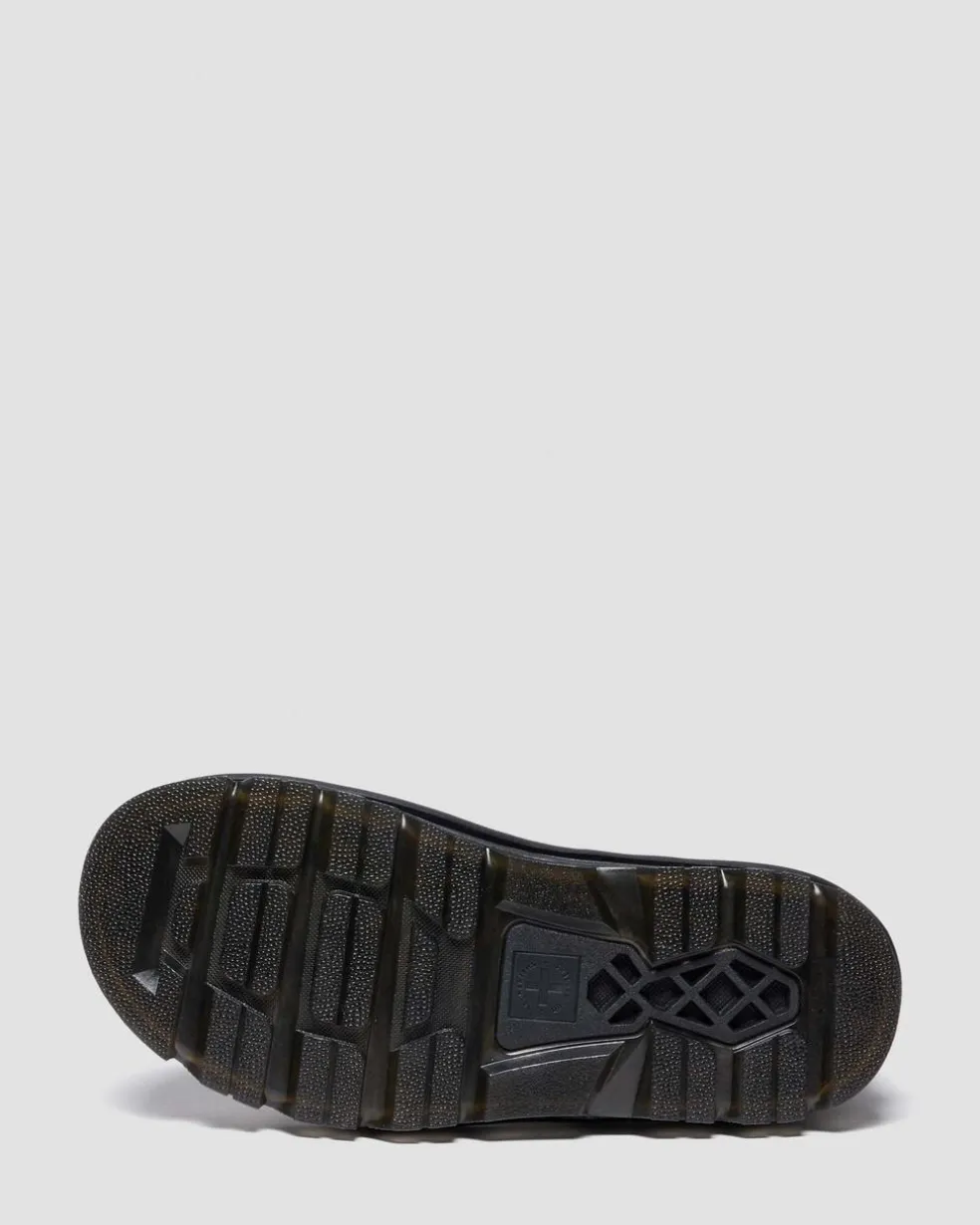 Zebzag Laceless Slip On Leather Boots in Black
