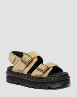 Zebzag Suede Platform Sandals in Savannah Tan