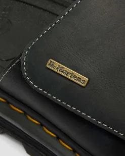 Zebzag Wyoming Leather Slides in Black